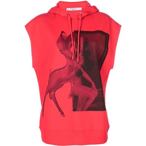 givenchy bambi hoodie sleeveless|Givenchy sweatshirt fleece.